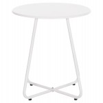 ΒΟΗΘΗΤΙΚΟ ΤΡΑΠΕΖΑΚΙ ΜΕΤΑΛΛΙΚΟ ΣΤΡΟΓΓΥΛΟ SAMMON HM6271.02 ΛΕΥΚΟ Φ45x50Υεκ