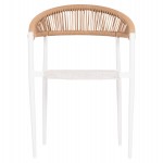 ΠΟΛΥΘΡΟΝΑ BERG HM6284.01 ΑΛΟΥΜΙΝΙΟ & TEXTILENE ΛΕΥΚΟ--P.E.TWISTED RATTAN 55x56x79Υεκ