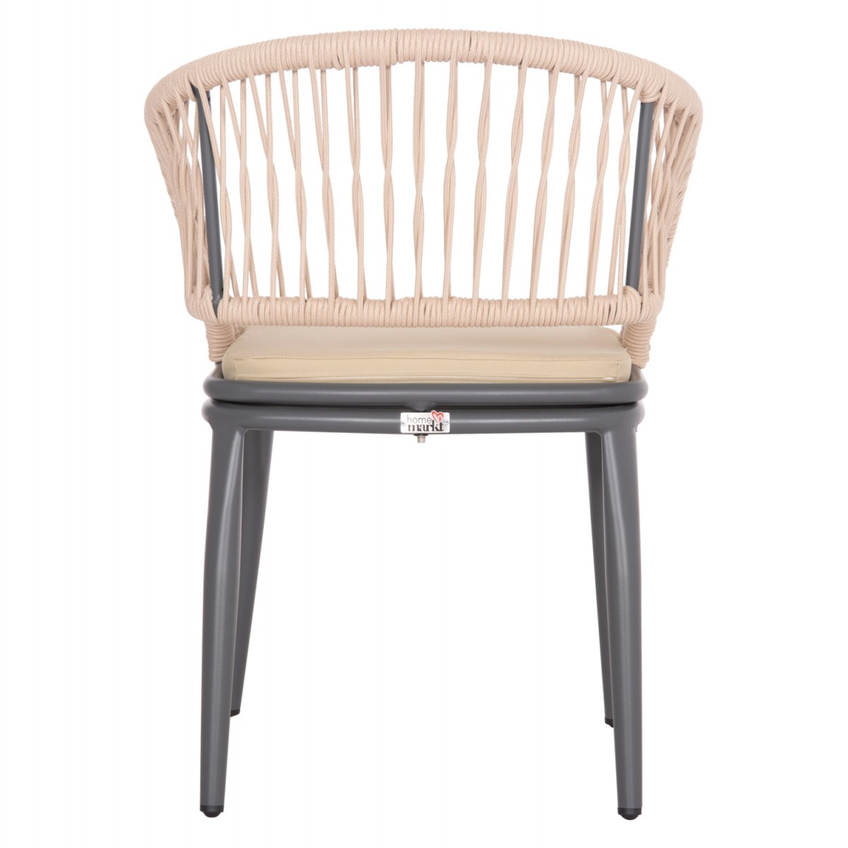 ΠΟΛΥΘΡΟΝΑ ΑΛΟΥΜΙΝΙΟΥ MAGNET HM6287.01 ΣΚΟΥΡΟ ΓΚΡΙ ΜΕ ΚΡΕΜ P.E.ΣΧΟΙΝΙ 59x61x81.5Υεκ