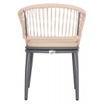 ΠΟΛΥΘΡΟΝΑ ΑΛΟΥΜΙΝΙΟΥ MAGNET HM6287.01 ΣΚΟΥΡΟ ΓΚΡΙ ΜΕ ΚΡΕΜ P.E.ΣΧΟΙΝΙ 59x61x81.5Υεκ