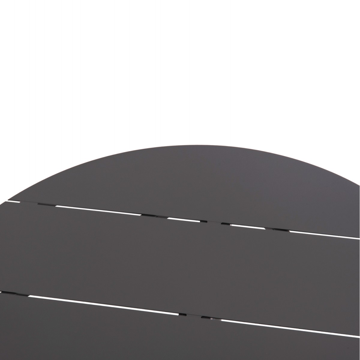 ΤΡΑΠΕΖΙ ΣΤΡΟΓΓΥΛΟ ΑΛΟΥΜΙΝΙΟΥ HIGER HM6289.01 ΓΚΡΙ Φ90x74Yεκ.