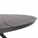 ΤΡΑΠΕΖΙ ΑΛΟΥΜΙΝΙΟΥ ΣΤΡΟΓΓΥΛΟ HIGER HM6290.01 ΓΚΡΙ Φ126x74Υεκ.