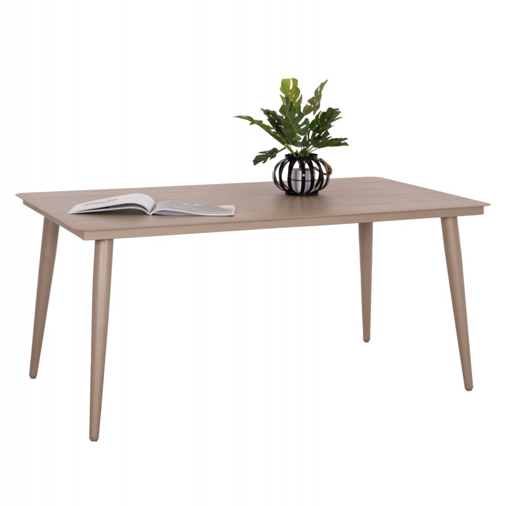 ΤΡΑΠΕΖΙ ΑΛΟΥΜΙΝΙΟΥ ΟΡΘΟΓΩΝΙΟ HIGER HM6291.04 ΚΑΠΟΥΤΣΙΝΟ 160x90x78Υεκ.