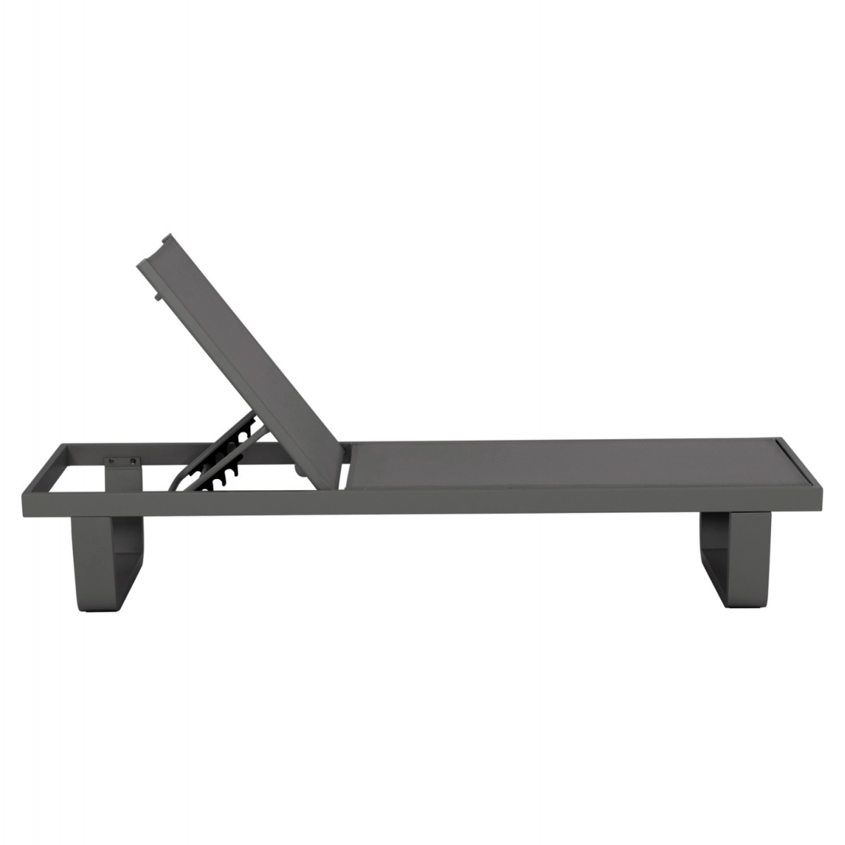 ΞΑΠΛΩΣΤΡΑ ΑΛΟΥΜΙΝΙΟΥ ΜΕ ΥΦΑΣΜΑ TESLIN RICKON HM6292.01 ΣΕ ΓΚΡΙ 198x61,5x97Υεκ.