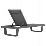 ΞΑΠΛΩΣΤΡΑ ΑΛΟΥΜΙΝΙΟΥ ΜΕ ΥΦΑΣΜΑ TESLIN RICKON HM6292.01 ΣΕ ΓΚΡΙ 198x61,5x97Υεκ.