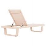 ΞΑΠΛΩΣΤΡΑ ΑΛΟΥΜΙΝΙΟΥ ΜΕ ΥΦΑΣΜΑ TESLIN RICKON HM6292.04 ΣΕ ΣΑΜΠΑΝΙ 198x61,5x97Υεκ.