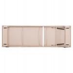 ΞΑΠΛΩΣΤΡΑ ΑΛΟΥΜΙΝΙΟΥ ΜΕ ΥΦΑΣΜΑ TESLIN RICKON HM6292.04 ΣΕ ΣΑΜΠΑΝΙ 198x61,5x97Υεκ.