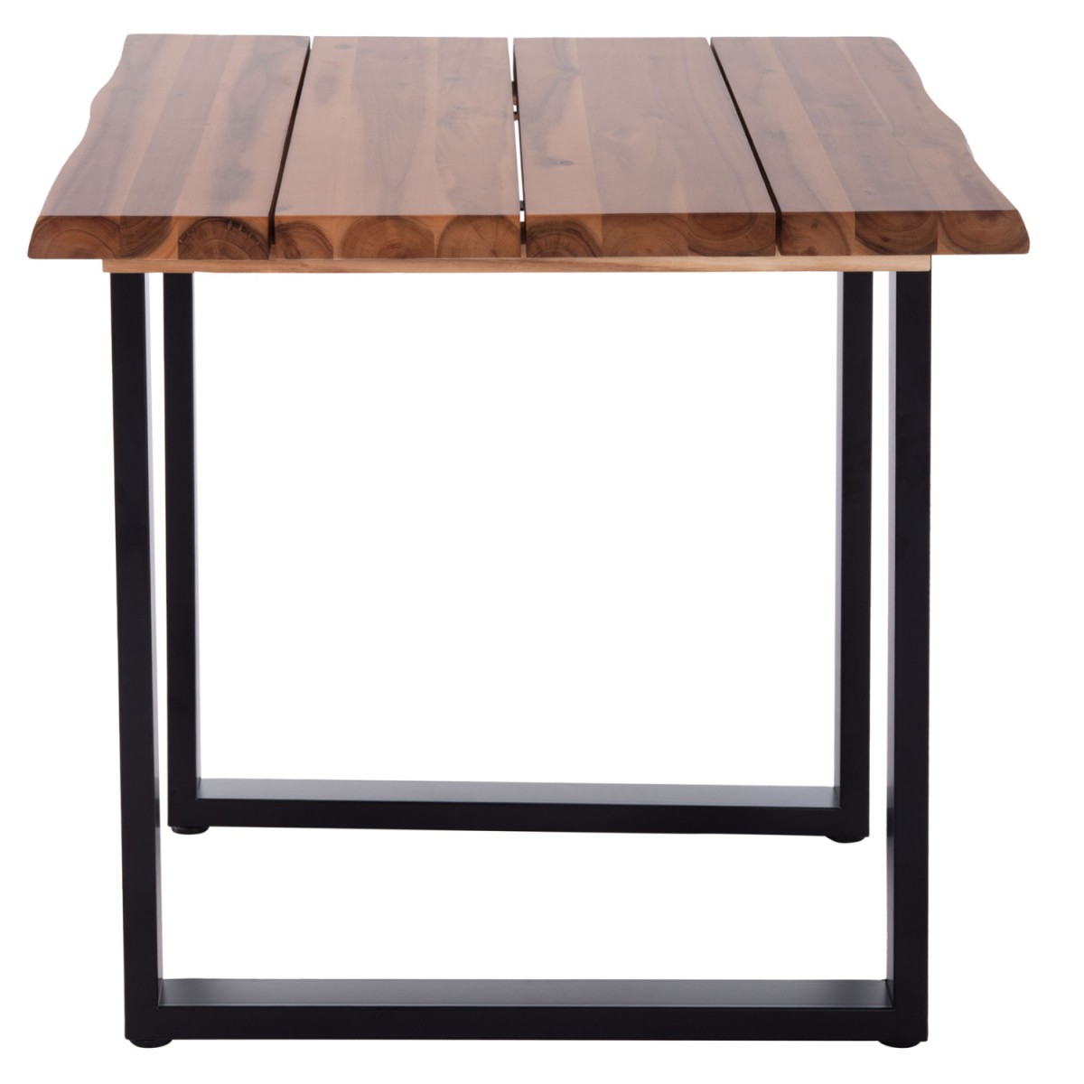 ΤΡΑΠΕΖΙ ΤΡΑΠΕΖΑΡΙΑΣ FRIGGO HM6294.01 ΞΥΛΟ ΑΚΑΚΙΑΣ 3,5εκ πάχος--ΠΟΔΙΑ ΜΕΤΑΛΛΙΚΑ 80x80x77Υεκ.