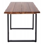 ΤΡΑΠΕΖΙ ΤΡΑΠΕΖΑΡΙΑΣ FRIGGO HM6297.01 ΞΥΛΟ ΑΚΑΚΙΑΣ 3,5εκ πάχος--ΠΟΔΙΑ ΜΕΤΑΛΛΙΚΑ 160x80x77Υεκ.