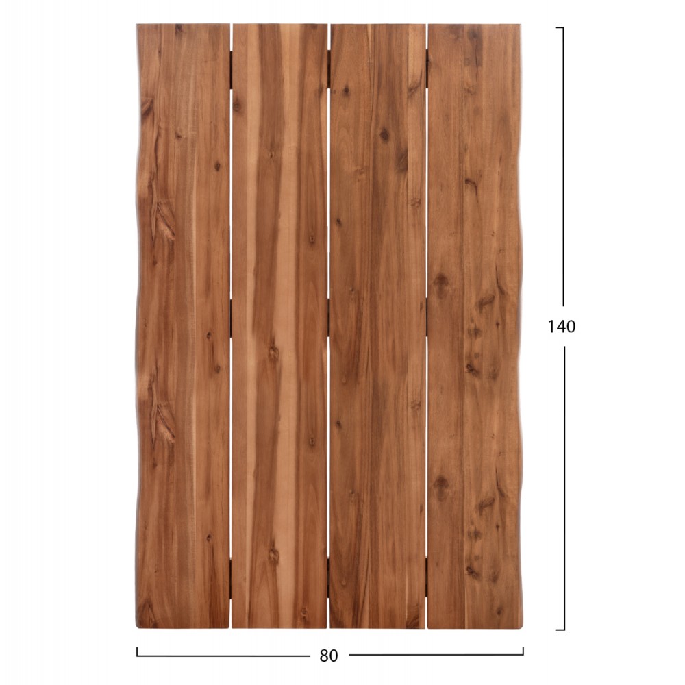 ΕΠΙΦΑΝΕΙΑ ΤΡΑΠΕΖΙΟΥ ΟΡΘΟΓΩΝΙΑ ΑΠΟ ΜΑΣΙΦ ΞΥΛΟ ΑΚΑΚΙΑΣ HM6301.01--140x80x3.5(πάχος)εκ