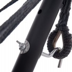 ΑΙΩΡΑ CRAVE HM6304.01 ΑΝΘΡΑΚΙ ΜΕΤΑΛΛΙΚΟΣ ΣΚΕΛΕΤΟΣ-ΣΚΟΥΡΟ ΓΚΡΙ ΥΦΑΣΜΑ 265x93x105Υεκ