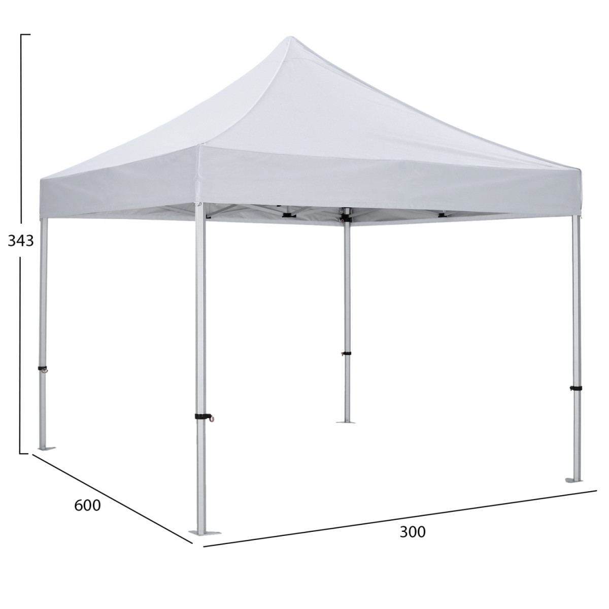 GAZEBO ΕΠΑΓΓΕΛΜΑΤΙΚΟ ΒΑΡΕΩΣ ΤΥΠΟΥ MATTHEW-AL HM6313 ΠΤΥΣΣΟΜΕΝΟ ΑΛΟΥΜΙΝΙΟΥ 3x3x3,4Y