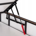 ΚΡEΒΑΤΙ ΜΕ ΑΠΟΘΗΚΕΥΤΙΚΟ ΧΩΡΟ IRIDA HM718 ΓΚΡΙ ΒΕΛΟΥΔΟ ΓΙΑ ΣΤΡΩΜΑ 160x200εκ.