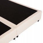 ΚΡEΒΑΤΙ ΔΙΠΛΟ LUTHER HM717 ΜΠΕΖ ΥΦΑΣΜΑ ΓΙΑ ΣΤΡΩΜΑ 160x200εκ.