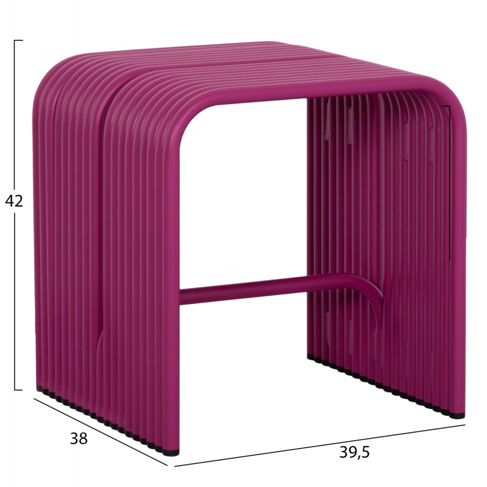 ΣΚΑΜΠΟ ΣΕΙΡΑ INTREPID HM6325.05 ΑΛΟΥΜΙΝΙΟ ΣΕ ΜΩΒ ΧΡΩΜΑ 40x38x42,5Yεκ.