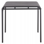 ΤΡΑΠΕΖΙ ΤΕΤΡΑΓΩΝΟ ΑΛΟΥΜΙΝΙΟΥ RACHEL HM6338.01 ΓΚΡΙ 80x80x76Υεκ.