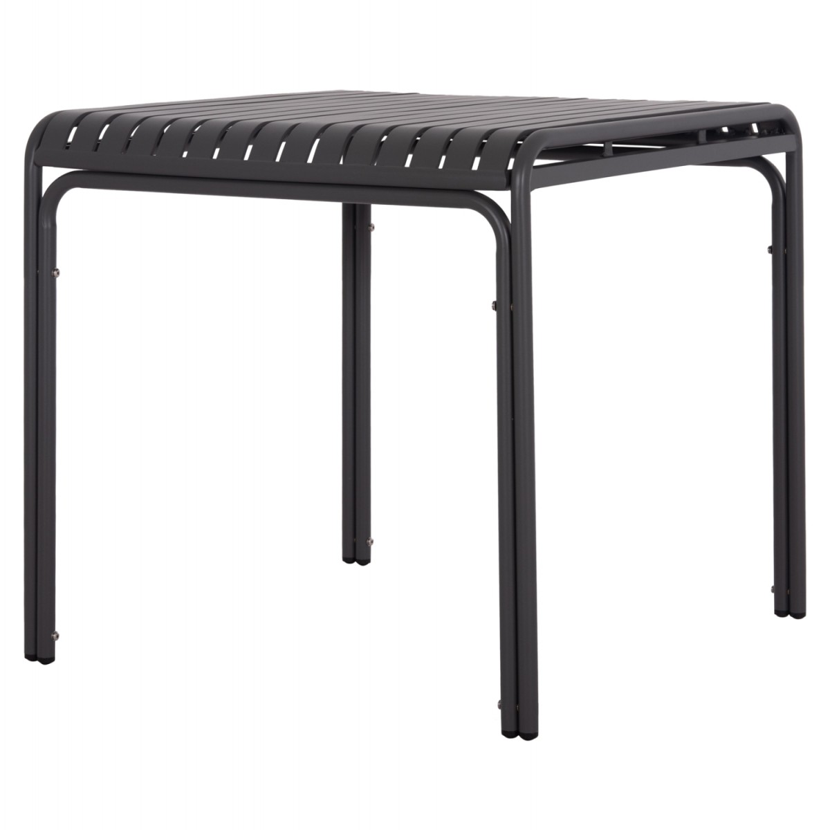 ΤΡΑΠΕΖΙ ΤΕΤΡΑΓΩΝΟ ΑΛΟΥΜΙΝΙΟΥ RACHEL HM6338.01 ΓΚΡΙ 80x80x76Υεκ.