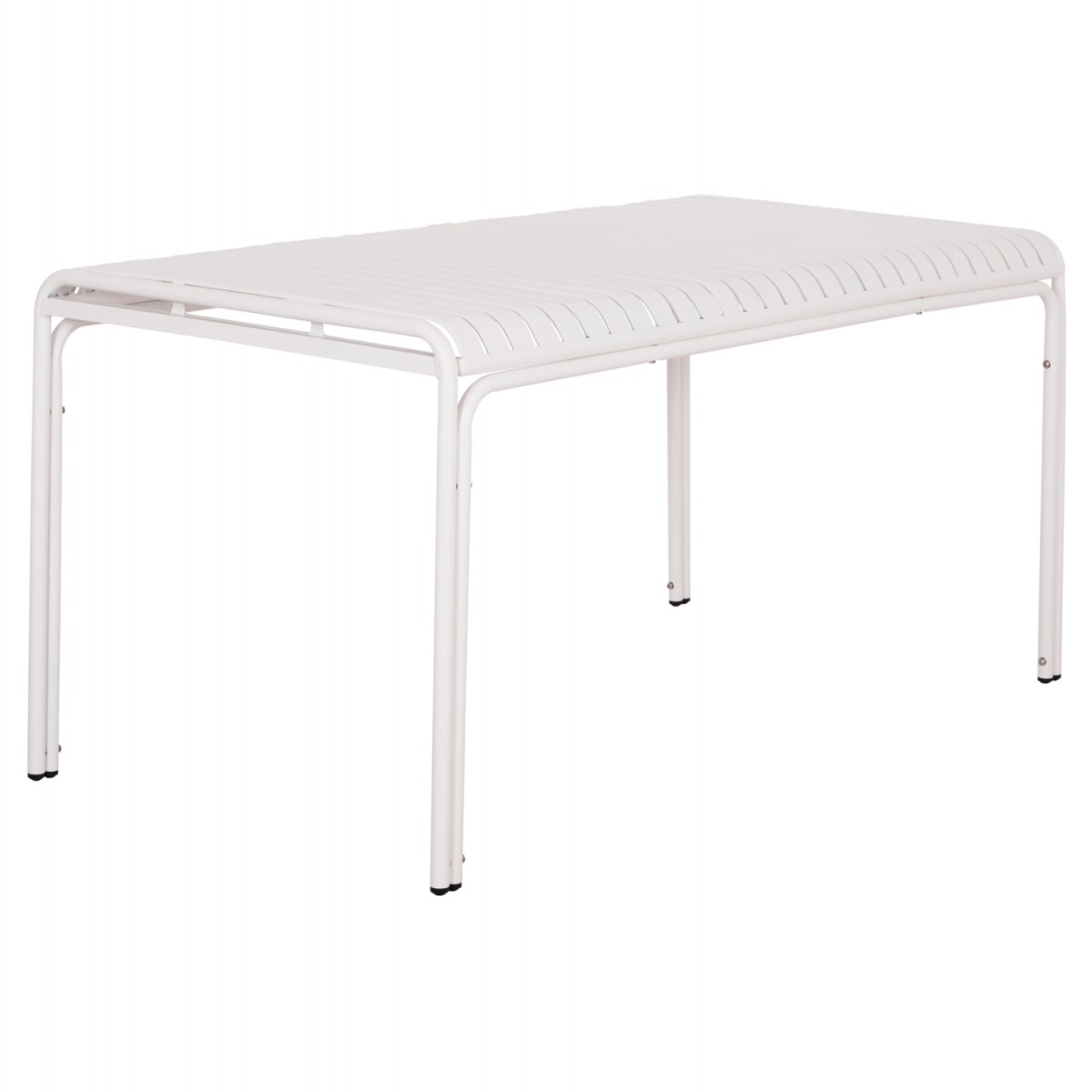 ΤΡΑΠΕΖΙ ΑΛΟΥΜΙΝΙΟΥ RACHEL HM6339.02 ΛΕΥΚΟ 150x80x75Υεκ.