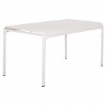 ΤΡΑΠΕΖΙ ΑΛΟΥΜΙΝΙΟΥ RACHEL HM6339.02 ΛΕΥΚΟ 150x80x75Υεκ.