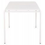 ΤΡΑΠΕΖΙ ΑΛΟΥΜΙΝΙΟΥ RACHEL HM6339.02 ΛΕΥΚΟ 150x80x75Υεκ.