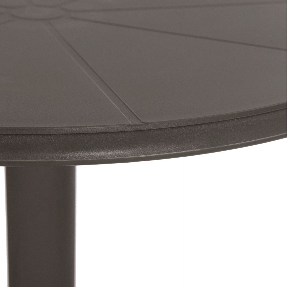 ΤΡΑΠΕΖΙ ΜΠΑΡ ΣΤΡΟΓΓΥΛΟ TERRIN HM6126.15 ΠΟΛΥΠΡΟΠΥΛΕΝΙΟ DARK OLIVE GREEN Φ60x106Υεκ.