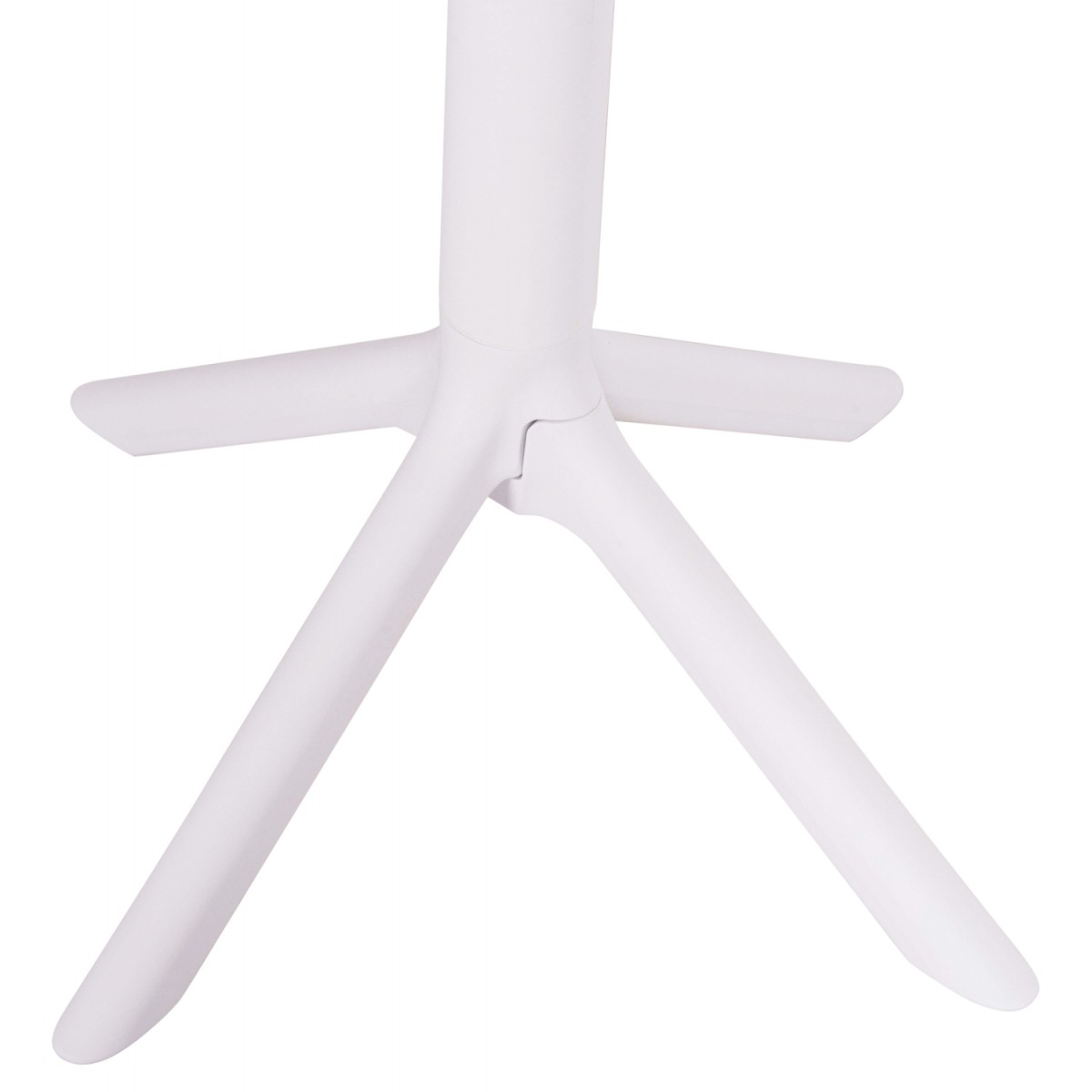 ΤΡΑΠΕΖΙ ΜΠΑΡ ΣΤΡΟΓΓΥΛΟ TERRIN HM6126.11 ΠΟΛΥΠΡΟΠΥΛΕΝΙΟ ΛΕΥΚΟ Φ60x106Υεκ.