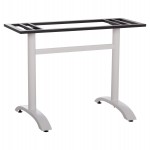 ΒΑΣΗ ΤΡΑΠΕΖΙΟΥ ΜΕΤΑΛΛΙΚΗ ΔΙΠΛΗ HM461.12 ΛΕΥΚΗ ΜΕ ΡΕΓΟΥΛΑΤΟΡΟΥΣ 100x60x73Υεκ.