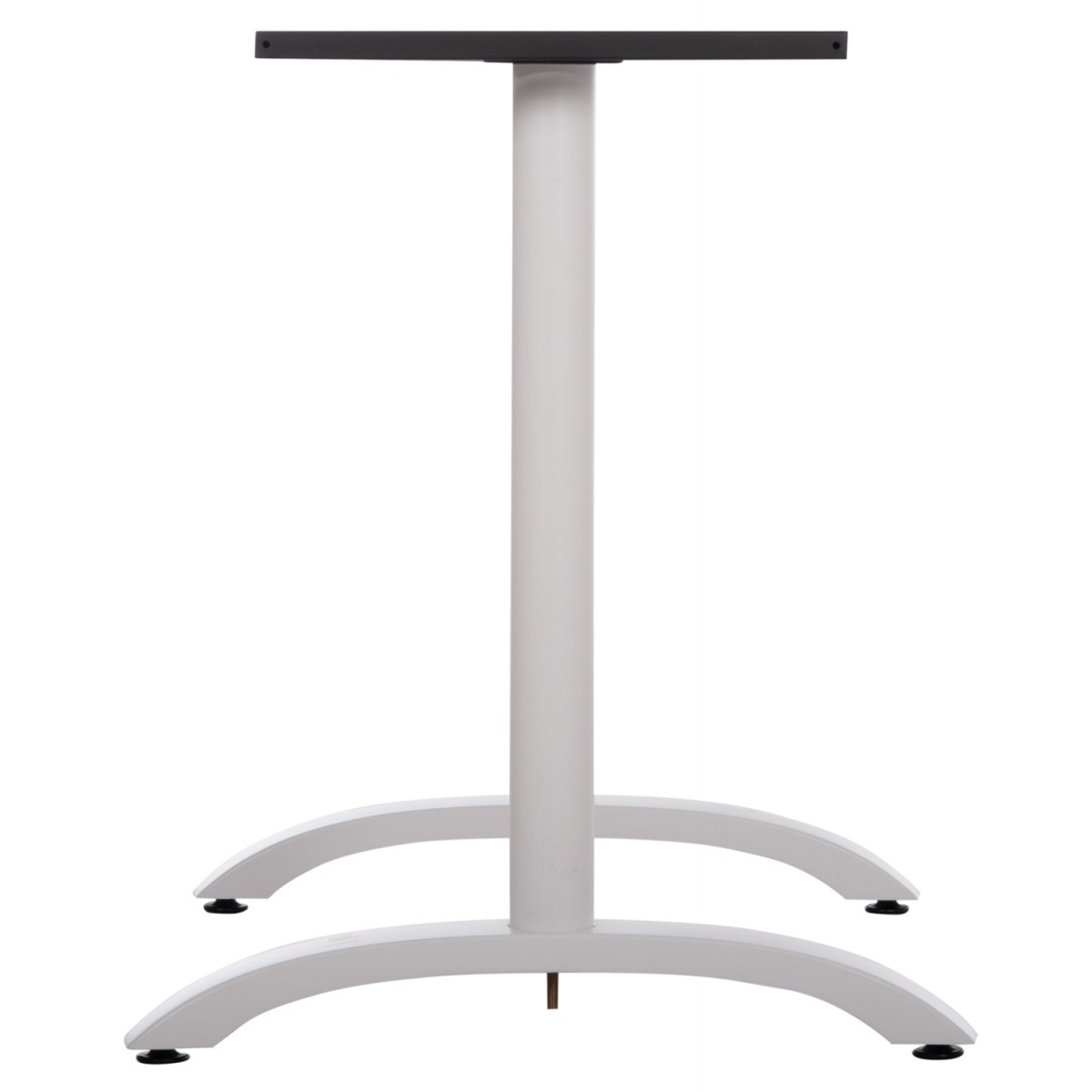 ΒΑΣΗ ΤΡΑΠΕΖΙΟΥ ΜΕΤΑΛΛΙΚΗ ΔΙΠΛΗ HM461.12 ΛΕΥΚΗ ΜΕ ΡΕΓΟΥΛΑΤΟΡΟΥΣ 100x60x73Υεκ.