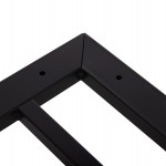 ΒΑΣΗ ΤΡΑΠΕΖΙΟΥ ΜΕΤΑΛΛΙΚΗ ΔΙΠΛΗ HM461.12 ΛΕΥΚΗ ΜΕ ΡΕΓΟΥΛΑΤΟΡΟΥΣ 100x60x73Υεκ.