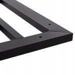 ΒΑΣΗ ΤΡΑΠΕΖΙΟΥ ΜΕΤΑΛΛΙΚΗ ΔΙΠΛΗ HM461.12 ΛΕΥΚΗ ΜΕ ΡΕΓΟΥΛΑΤΟΡΟΥΣ 100x60x73Υεκ.