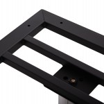 ΒΑΣΗ ΤΡΑΠΕΖΙΟΥ ΜΕΤΑΛΛΙΚΗ ΔΙΠΛΗ HM461.13 ΧΡΩΜΙΟΥ ΜΕ ΡΕΓΟΥΛΑΤΟΡΟΥΣ 100x60x73Υεκ.