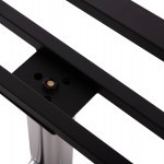 ΒΑΣΗ ΤΡΑΠΕΖΙΟΥ ΜΕΤΑΛΛΙΚΗ ΔΙΠΛΗ HM461.13 ΧΡΩΜΙΟΥ ΜΕ ΡΕΓΟΥΛΑΤΟΡΟΥΣ 100x60x73Υεκ.