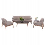 ΣΕΤ ΣΑΛΟΝΙ ΕΞ.ΧΩΡΟΥ 5ΤΜΧ KROM HM6360.02 ΑΛΟΥΜΙΝΙΟ--ΣΧΟΙΝΙ STRAP--3D PRINTED ΓΥΑΛΙ