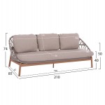 ΣΕΤ ΣΑΛΟΝΙ ΕΞ.ΧΩΡΟΥ 5ΤΜΧ KROM HM6360.02 ΑΛΟΥΜΙΝΙΟ--ΣΧΟΙΝΙ STRAP--3D PRINTED ΓΥΑΛΙ