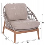 ΣΕΤ ΣΑΛΟΝΙ ΕΞ.ΧΩΡΟΥ 5ΤΜΧ KROM HM6360.02 ΑΛΟΥΜΙΝΙΟ--ΣΧΟΙΝΙ STRAP--3D PRINTED ΓΥΑΛΙ