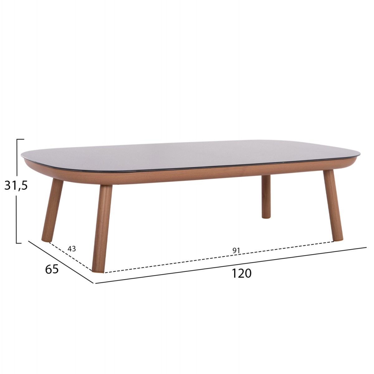 ΣΕΤ ΣΑΛΟΝΙ ΕΞ.ΧΩΡΟΥ 5ΤΜΧ KROM HM6360.02 ΑΛΟΥΜΙΝΙΟ--ΣΧΟΙΝΙ STRAP--3D PRINTED ΓΥΑΛΙ