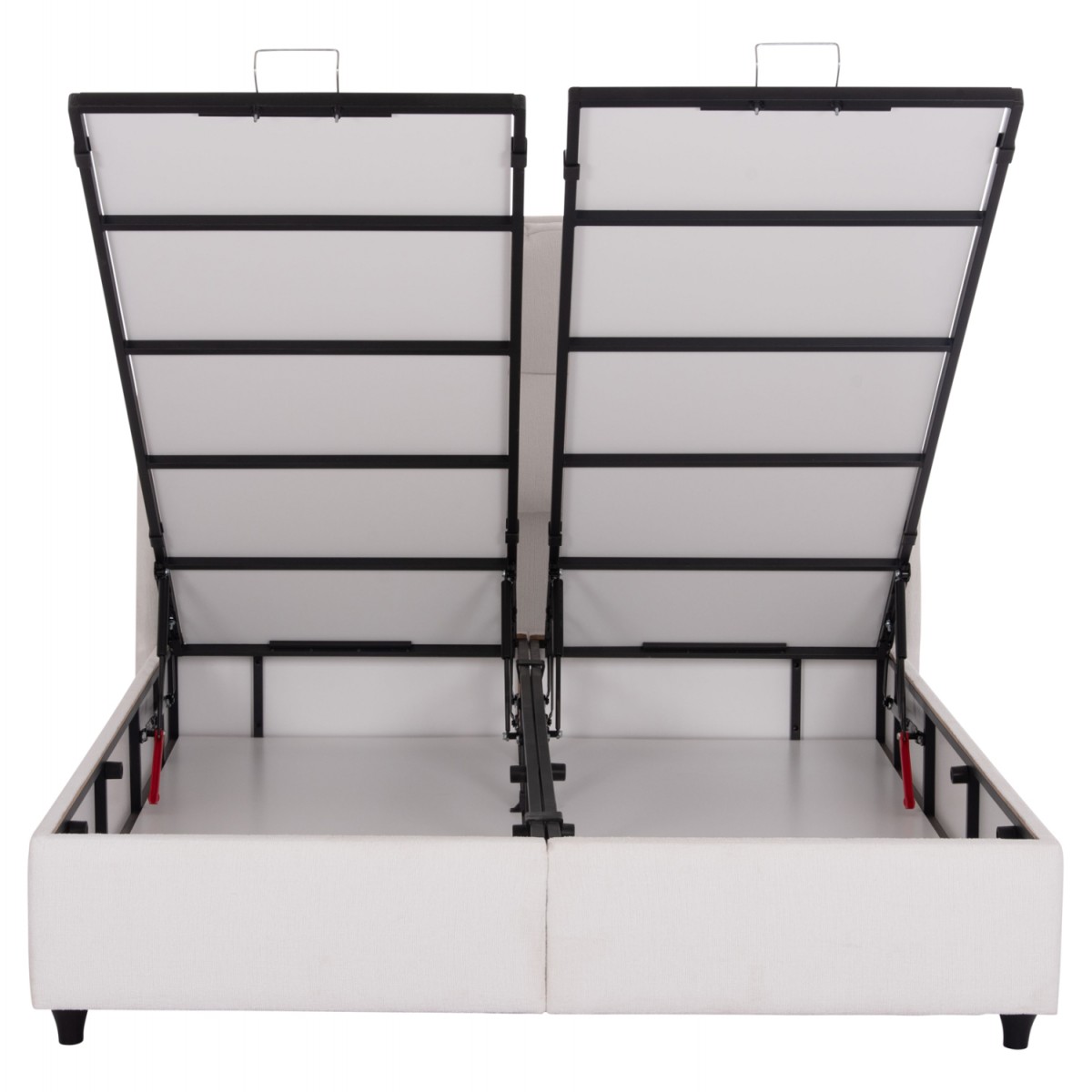 ΚΡEΒΑΤΙ ΜΕ ΑΠΟΘΗΚΕΥΤΙΚΟ ΧΩΡΟ DREAMLET HM716.03 ΛΕΥΚΟ TEDDY ΥΦΑΣΜΑ- ΓΙΑ ΣΤΡΩΜΑ 160x200εκ.