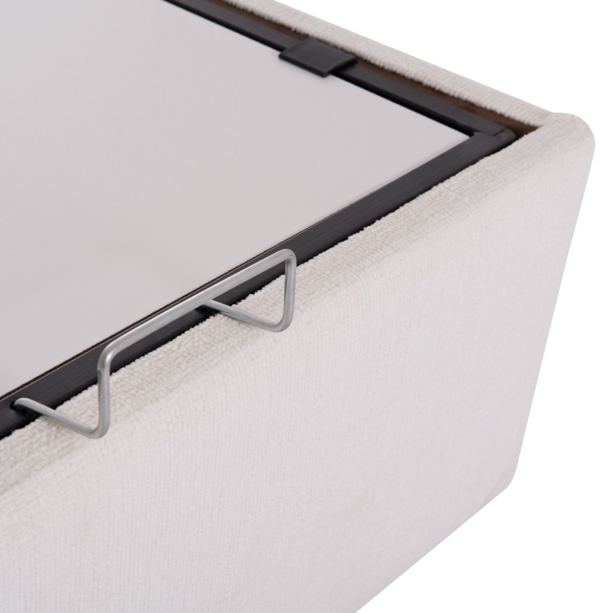 ΚΡEΒΑΤΙ ΜΕ ΑΠΟΘΗΚΕΥΤΙΚΟ ΧΩΡΟ DREAMLET HM716.03 ΛΕΥΚΟ TEDDY ΥΦΑΣΜΑ- ΓΙΑ ΣΤΡΩΜΑ 160x200εκ.