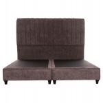 ΚΡEΒΑΤΙ ΔΙΠΛΟ LUTHER HM717.02 ΥΦΑΣΜΑ TEDDY ΚΑΦΕ--ΓΙΑ ΣΤΡΩΜΑ 160x200εκ.