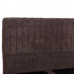 ΚΡEΒΑΤΙ ΔΙΠΛΟ LUTHER HM717.02 ΥΦΑΣΜΑ TEDDY ΚΑΦΕ--ΓΙΑ ΣΤΡΩΜΑ 160x200εκ.