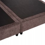 ΚΡEΒΑΤΙ ΔΙΠΛΟ LUTHER HM717.02 ΥΦΑΣΜΑ TEDDY ΚΑΦΕ--ΓΙΑ ΣΤΡΩΜΑ 160x200εκ.