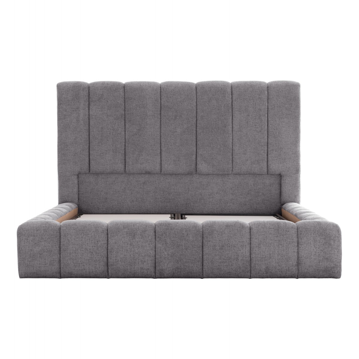 ΚΡΕΒΑΤΙ REMO ΜΕ ΑΠΟΘΗΚΕΥΤΙΚΟ ΧΩΡΟ HM719.22 ΥΦΑΣΜΑ TEDDY ΓΚΡΙ-ΓΙΑ ΣΤΡΩΜΑ 160x200εκ