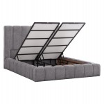 ΚΡΕΒΑΤΙ REMO ΜΕ ΑΠΟΘΗΚΕΥΤΙΚΟ ΧΩΡΟ HM719.22 ΥΦΑΣΜΑ TEDDY ΓΚΡΙ-ΓΙΑ ΣΤΡΩΜΑ 160x200εκ