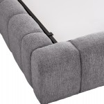 ΚΡΕΒΑΤΙ REMO ΜΕ ΑΠΟΘΗΚΕΥΤΙΚΟ ΧΩΡΟ HM719.22 ΥΦΑΣΜΑ TEDDY ΓΚΡΙ-ΓΙΑ ΣΤΡΩΜΑ 160x200εκ