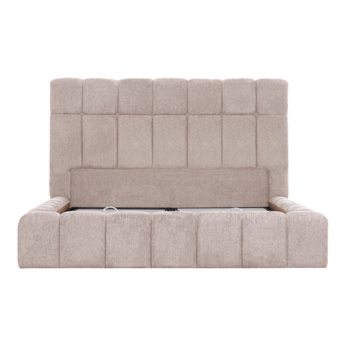 ΚΡΕΒΑΤΙ RAMON ΜΕ ΑΠΟΘ. ΧΩΡΟ HM720.10 ΥΦΑΣΜΑ TEDDY ΜΠΕΖ-ΓΙΑ ΣΤΡΩΜΑ 160x200εκ