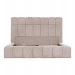 ΚΡΕΒΑΤΙ RAMON ΜΕ ΑΠΟΘ. ΧΩΡΟ HM720.10 ΥΦΑΣΜΑ TEDDY ΜΠΕΖ-ΓΙΑ ΣΤΡΩΜΑ 160x200εκ