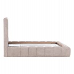 ΚΡΕΒΑΤΙ RAMON ΜΕ ΑΠΟΘ. ΧΩΡΟ HM720.10 ΥΦΑΣΜΑ TEDDY ΜΠΕΖ-ΓΙΑ ΣΤΡΩΜΑ 160x200εκ