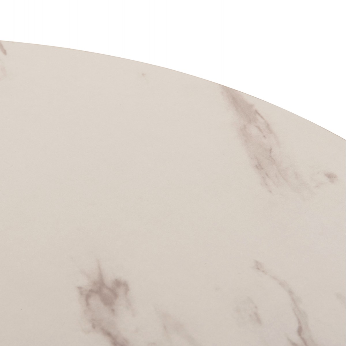 ΤΡΑΠΕΖΙ ΤΡΑΠΕΖΑΡΙΑΣ ROLLO HM9421.11 ΣΤΡΟΓΓΥΛΟ WHITE MARBLE Φ90x74Υεκ.