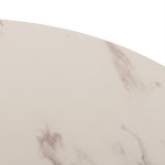 ΤΡΑΠΕΖΙ ΤΡΑΠΕΖΑΡΙΑΣ ROLLO HM9421.11 ΣΤΡΟΓΓΥΛΟ WHITE MARBLE Φ90x74Υεκ.