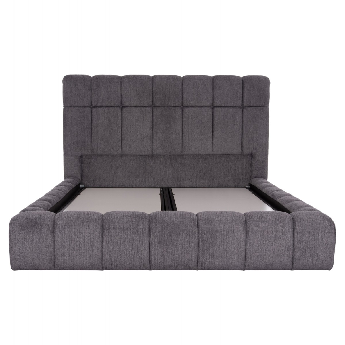 ΚΡΕΒΑΤΙ RAMON ΜΕ ΑΠΟΘ. ΧΩΡΟ HM720.22 ΥΦΑΣΜΑ TEDDY ΓΚΡΙ-ΓΙΑ ΣΤΡΩΜΑ 160x200εκ